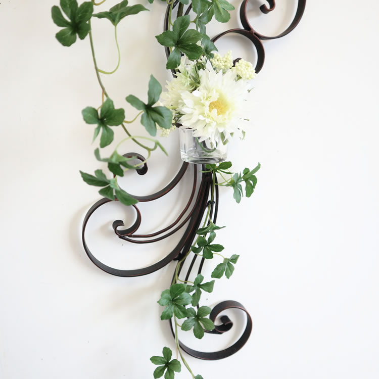 動画有り 壁掛け 花瓶 おしゃれ 造花付き 玄関 壁掛け花瓶 一輪挿し フラワーベース 壁飾り モノトーン インテリア 花 雑貨 ウォールデコ アイアン 北欧 壁面 装飾 ウォールアート ウォールデコレーション おすすめ 人気 モノクロ フラワーアレンジ Napierprison Com