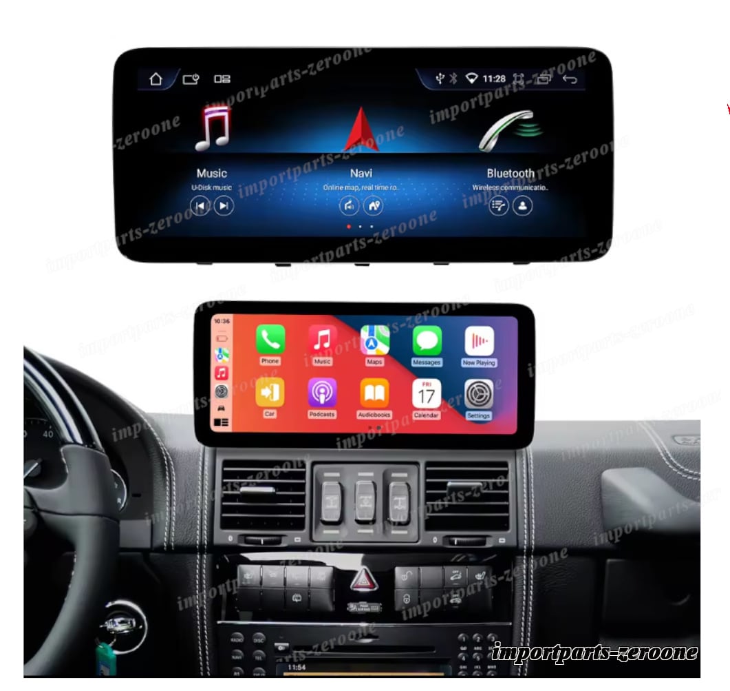 テスラスタイル アンドロイドナビ マセラティ クアトロポルテ