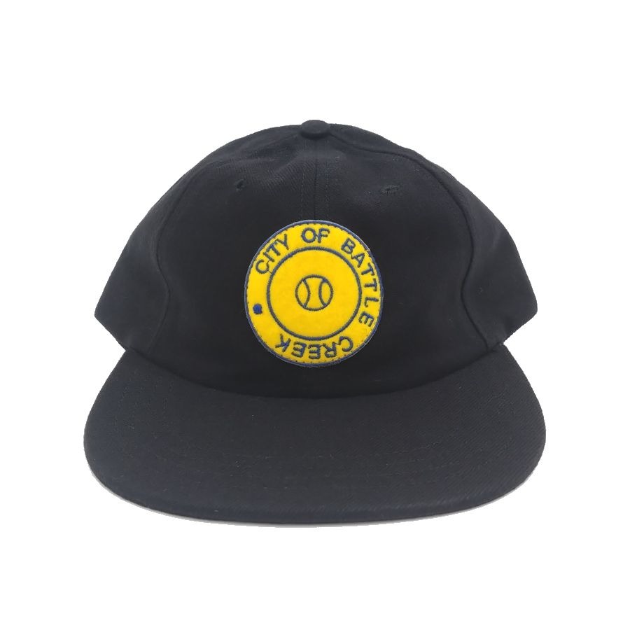 クーパータウンボールキャップ（COOPERSTOWN BALL CAP ) 1946 BATTLE CREEK BELLES ( 1946 バトル・クリーク・ベルズ ) WOOLSAGE (ウールサージ）BLACK ( ブラック ) スナップ MADE IN USA（アメリカ製）BASEBALL CAP（ベースボールキャップ）