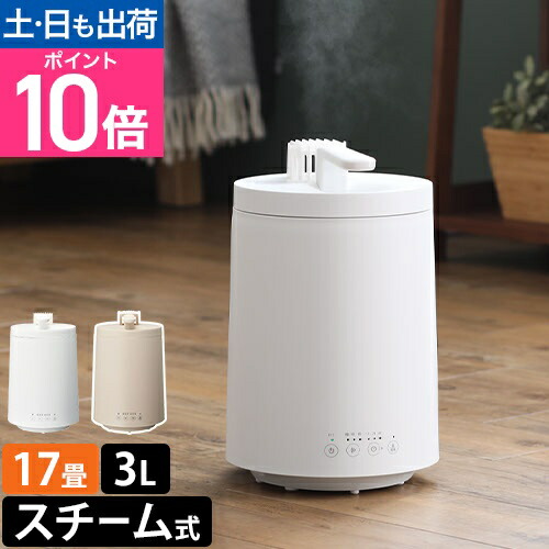 楽天市場】±0 【選べる豪華特典】加湿器 スチーム式 スチーム式加湿器