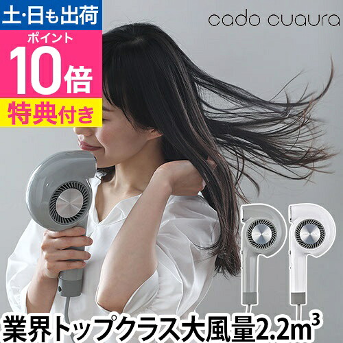 ヘアドライヤー 【ドライヤーポーチの特典】 cado cuaura カドークオーラ BD-E2 トリプル トリートメント テクノロジー 低温 パワフル 風量 遠赤外線 マイナスイオン コンパクト 軽量｜セレクトショップ・AQUA（アクア） 21,087円