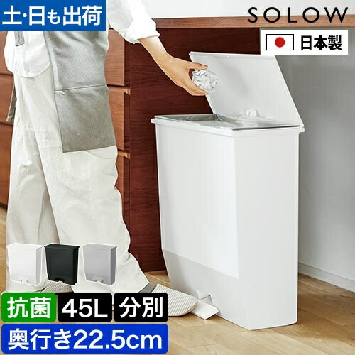 楽天市場】山崎実業 スリム蓋付きゴミ箱 タワー 横開きタイプ 2個組