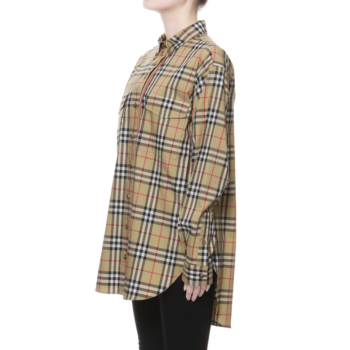 楽天市場 バーバリー Burberry シャツ レディース 長袖シャツ Archive Beige Ip Chk ベージュ インポートショップ ｄｏｕｂｌｅ