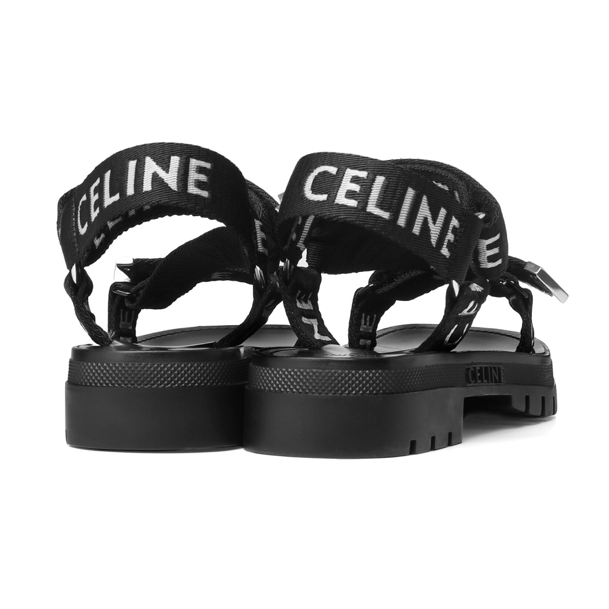 セリーヌ CELINE シューズ WHITE サンダル LEO レオ BLACK ストラップ