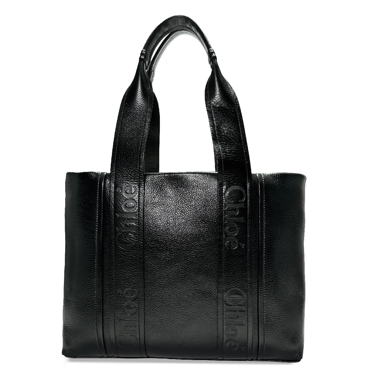 【関税・送料込】Chloe ウッディトート ブラック 新作 人気 Chloe - 新品 クロエ Chloe トートバッグ ウッディ ブラック 黒