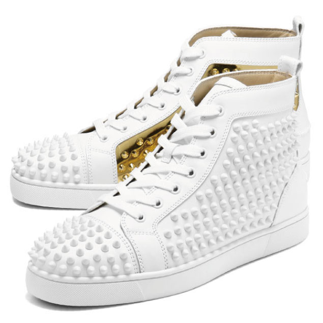 christian louboutin white and gold christian louboutin white and gold