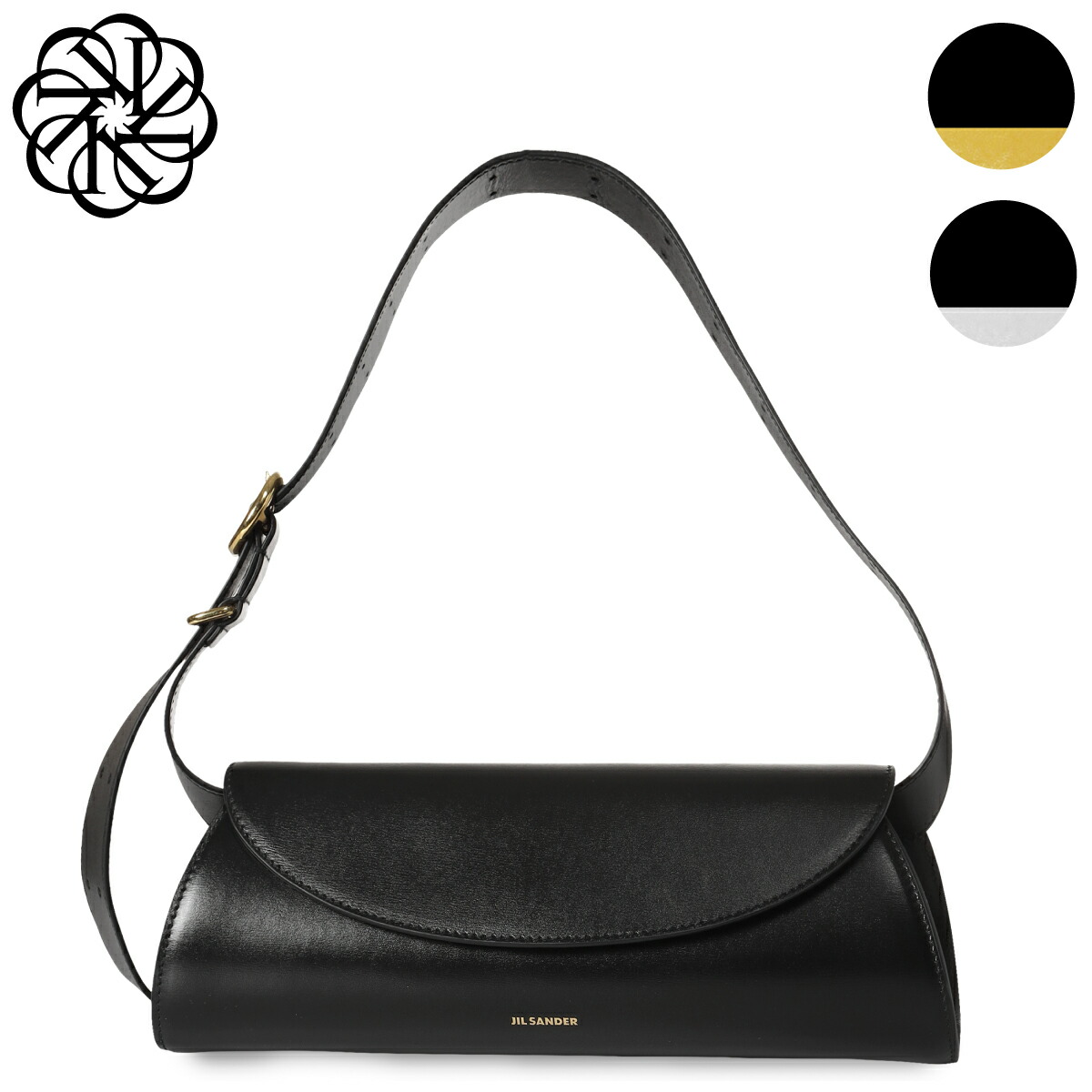 JIL SANDER ブラックショルダーバッグ ジルサンダー Jil Sander ショルダーバッグ ハロー ミニ財布