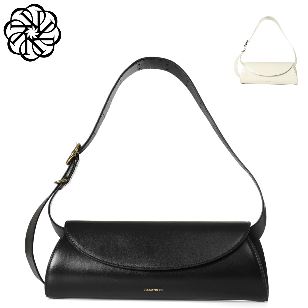 ジルサンダー JIL SANDER ショルダーバッグ レディース J07WD0023 P4840 001 CANNOLO カンノーロ スモール  BLACK ブラック J07WD0023 P5355 106 EGGSHELL ホワイト