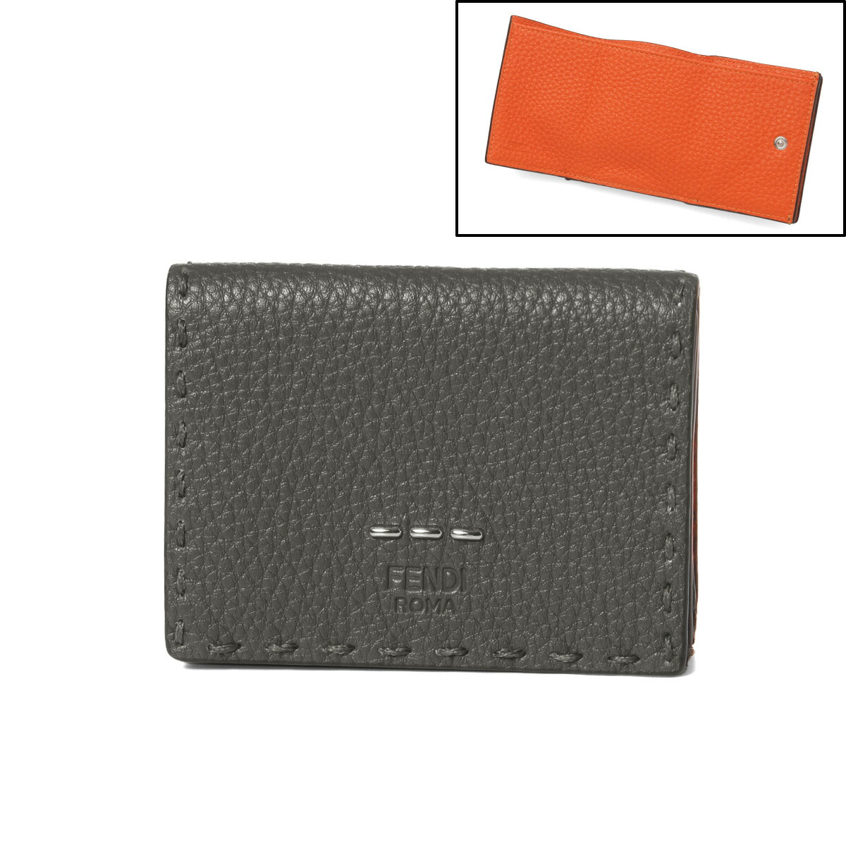 お1人様1点限り 楽天市場 フェンディ Fendi 財布 メンズ 7m0280 Adyx F05ic 三つ折り財布 Selleria セレリア Asf Aranc P グレー インポートショップ ｄｏｕｂｌｅ 売れ筋 Bolshakova Interiors Com