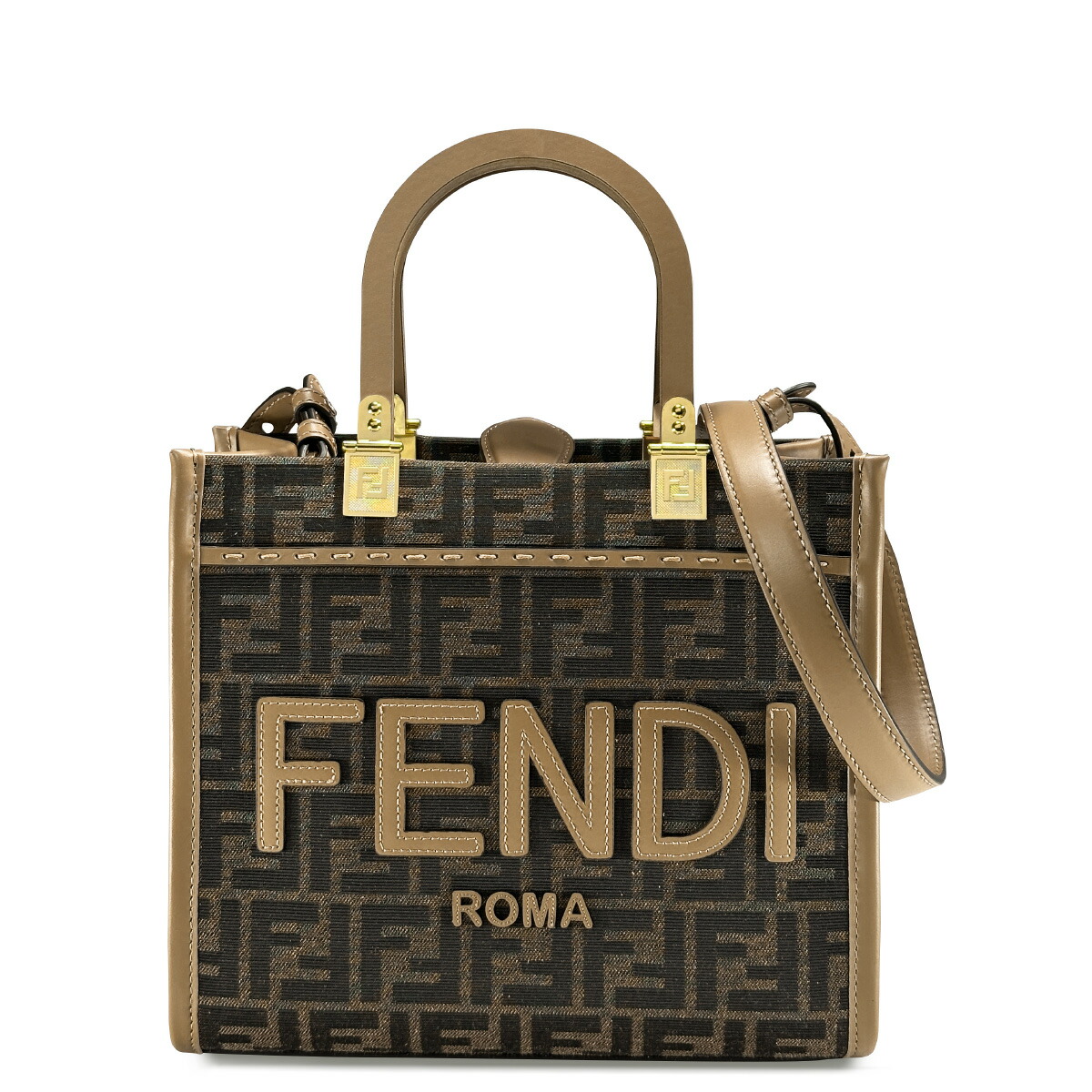 関税負担なし☆FENDI スモールサンシャイン FFロゴ トートバッグ 関税負担なし☆FENDI スモールサンシャイン FFロゴ トートバッグ