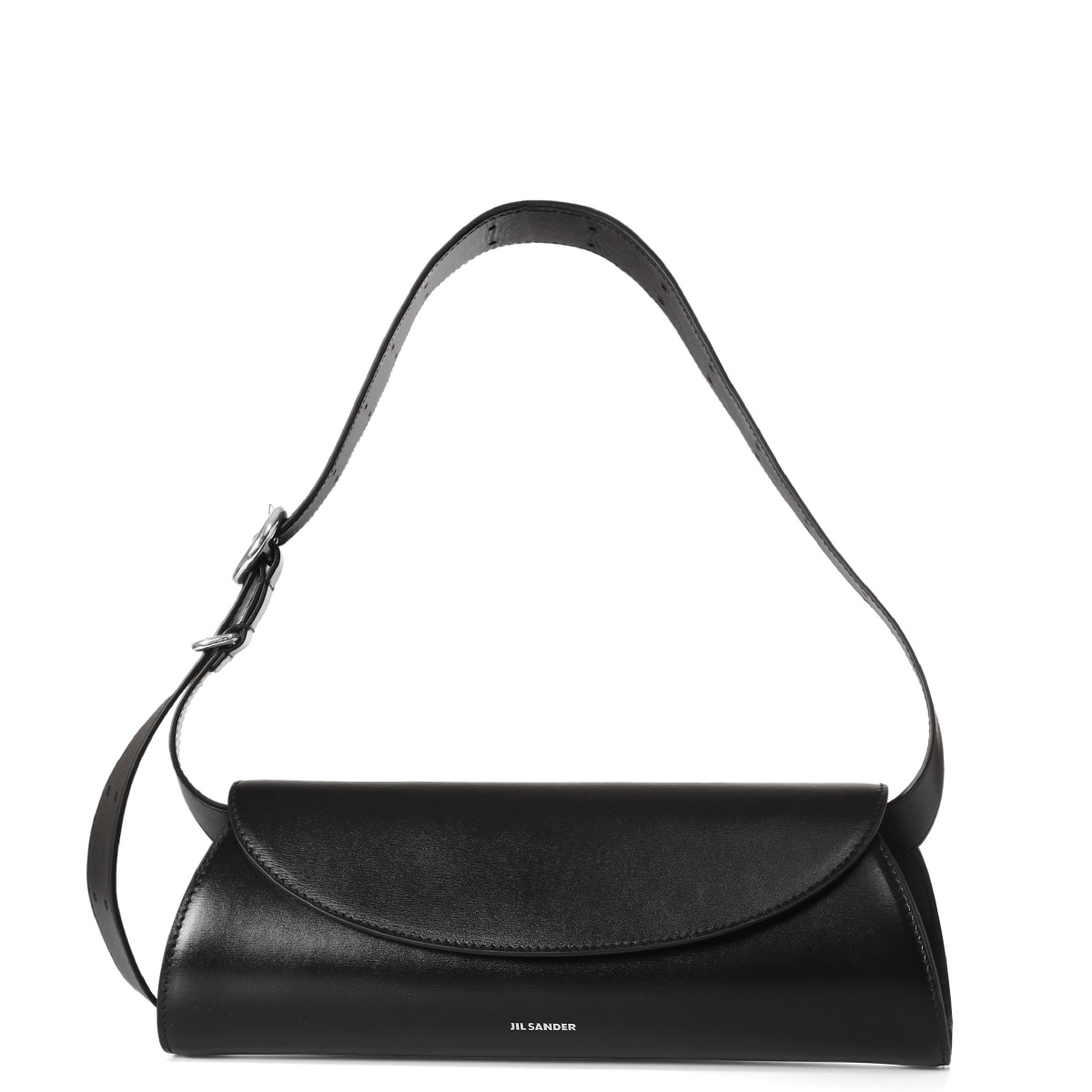 美品 ジルサンダー ジロ ショルダーバッグ 斜め掛け レザー ブラック 黒 ロゴ JIL SANDER ジルサンダー ショルダーバッグ GIRO SM ジロ