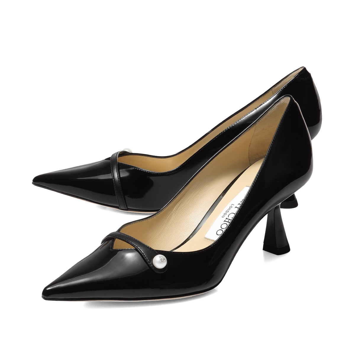 JIMMY CHOO ジミー チュウ ポインテッドトゥ パンプス AURELIE Aurelie 65| Bridal White Patent Leather Pumps | JIMMY CHOO