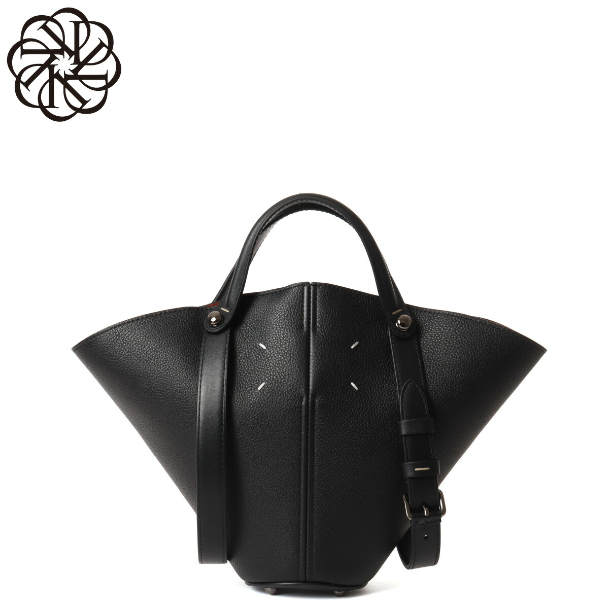 メゾンマルジェラ MAISON MARGIELA ショルダー付 ハンドバッグ レディース SB1WG0093 P7268 HB317 DRESS-AGE ドレサージュ スモール BLACK/BLACK/ORANGE ブラック