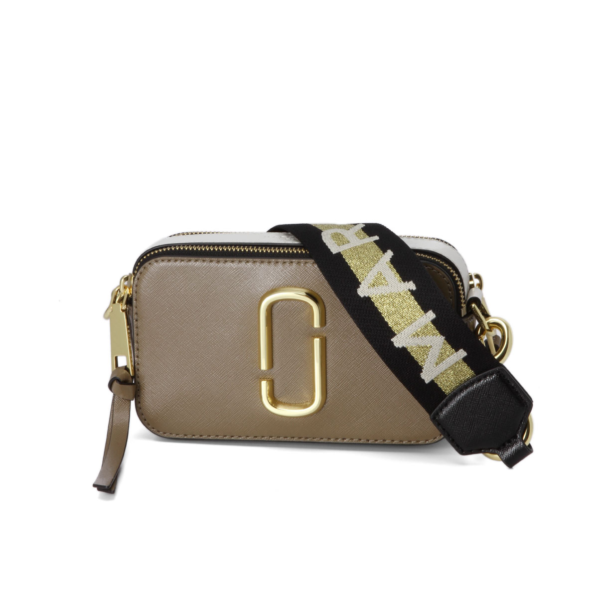 Mark Jacobs Marc Bag Lady M0014146 064 Shoulder Snapshot French Grey Multi Brown Mark Jacobs Marc Bag Lady M0014146 064 Shoulder Snapshot French Grey Multi Brown