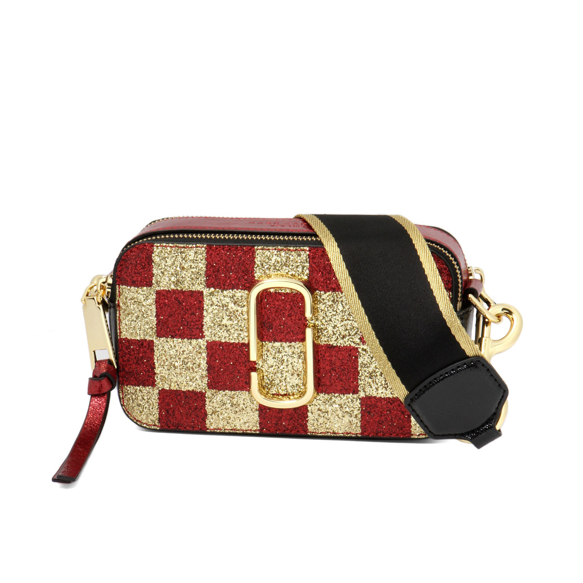 Mark Jacobs Marc Bag Lady M0014548 765 Shoulder Snapshot Checkerboard Gold Multi Red Mark Jacobs Marc Bag Lady M0014548 765 Shoulder Snapshot Checkerboard Gold Multi Red