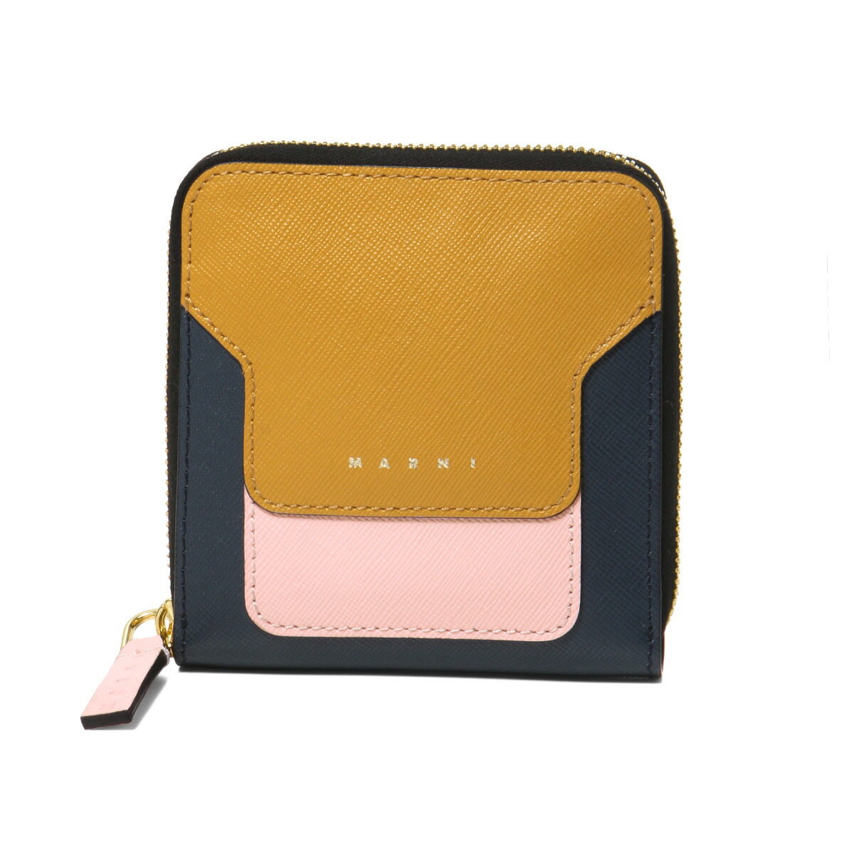 Seal限定商品 マルニ Marni 財布 レディース Pfmoq09u12 Lv5 Z413n ラウンドファスナー二つ折り財布 Pumpkin Cinder Rose Orion Blue マルチカラー 安いそれに目立つ Flymates Team Com