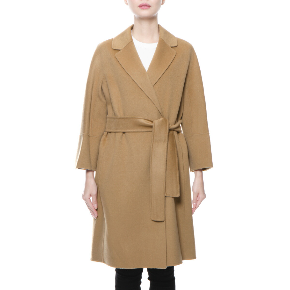 S Max Mara ダブルフェイスフーデットコート　38 キャメル S Max Mara ダブルフェイスフーデットコート fabio 38 キャメル