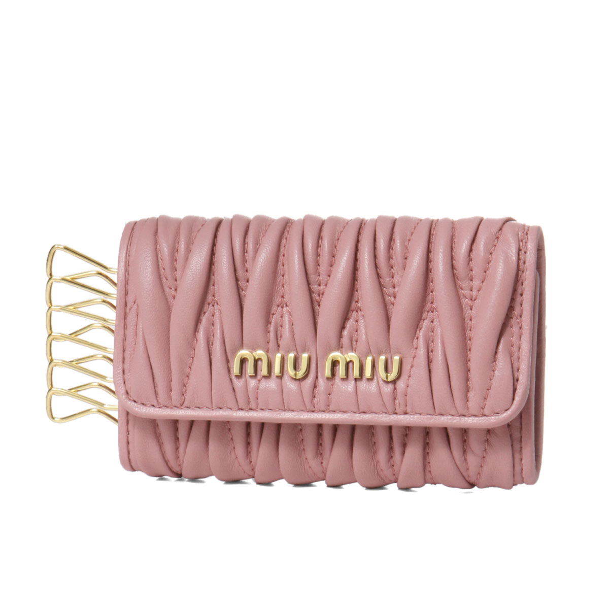 定休日以外毎日出荷中 ミュウ ミュウ Miu Miu キーケース レディース 5pg222 N F0028 Matelasse Rosa ピンク インポートショップ ｄｏｕｂｌｅ 中古 Www Jajoma De