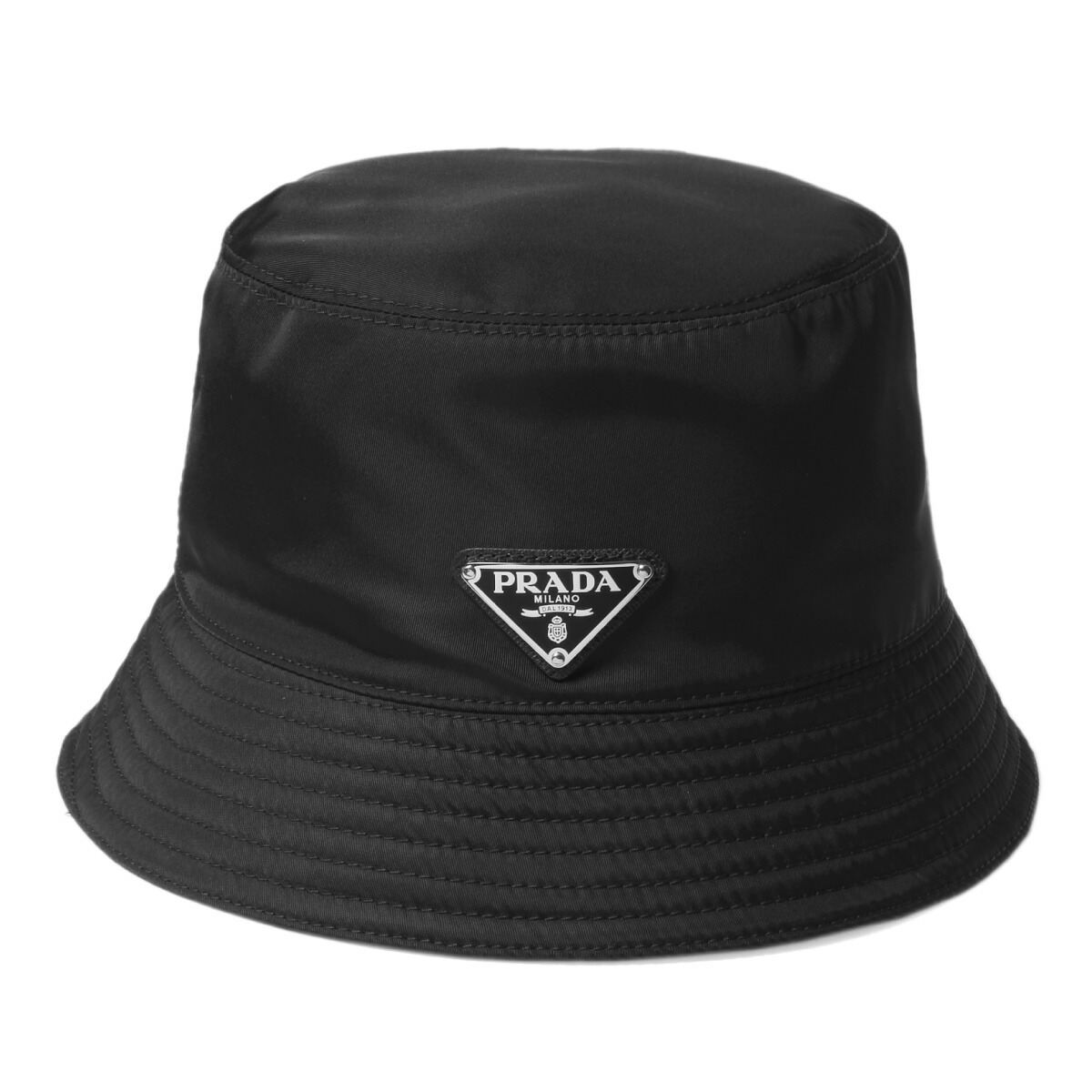 【XL】PRADA プラダ 2HC137 Re-Nylon バケットハット 黒 ブラック Re-Nylon xシアリング バケットハット | PRADA