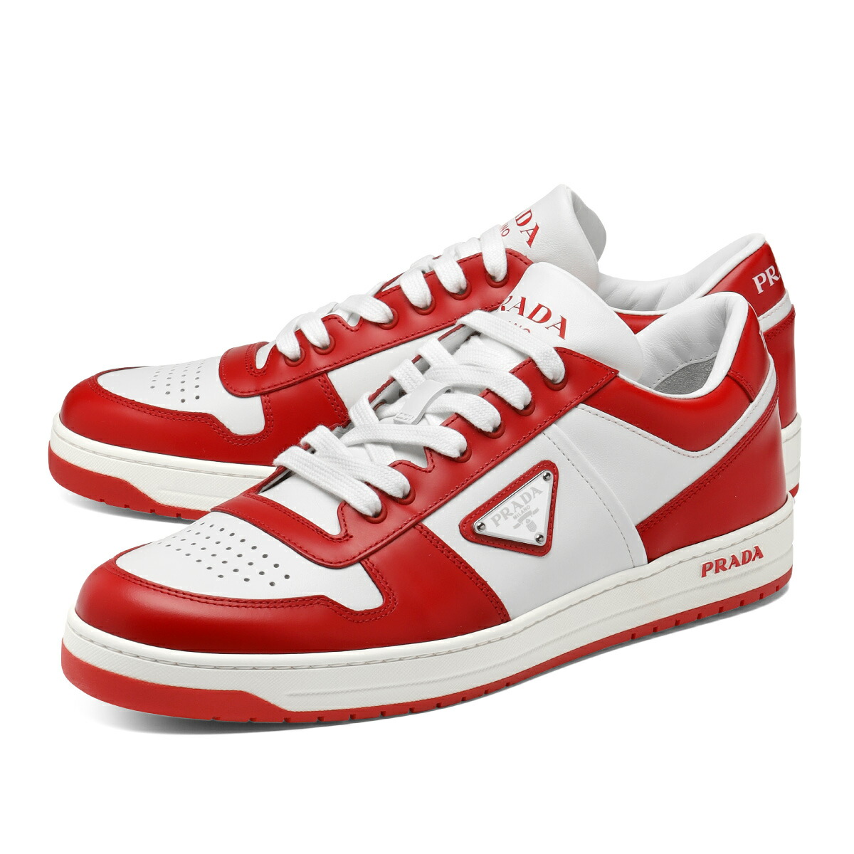 プラダ PRADA カーフスキンロゴ スニーカー