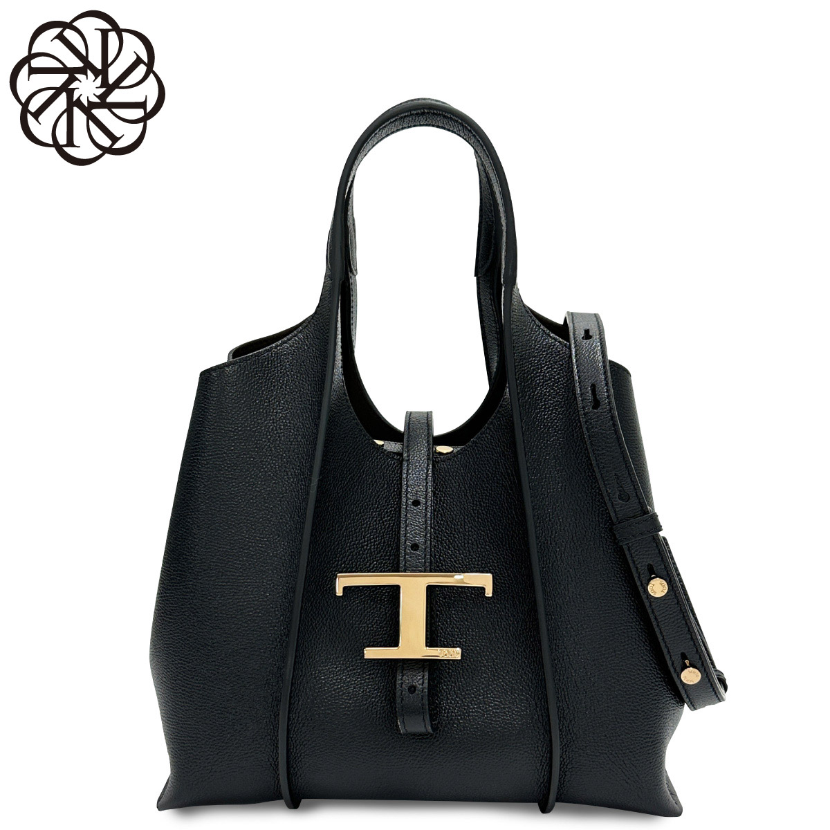 トッズ TODS ショルダー付 ハンドバッグ レディース XBWTSBA9100Q8EB999 T TIMELESS ティー タイムレス ミニ NERO ブラック 109,000円