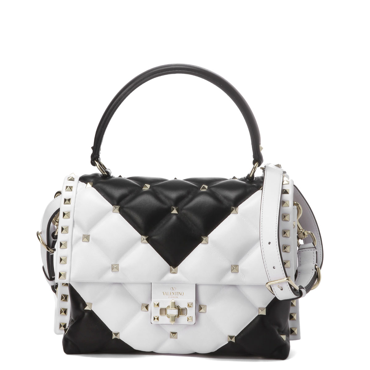 black and white valentino bag