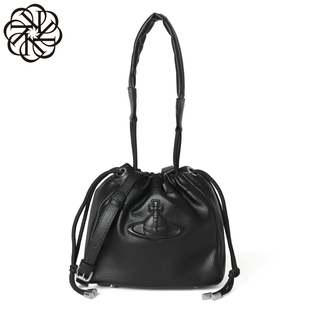 ヴィヴィアンウエストウッド VIVIENNE WESTWOOD ショルダー付 バケットバッグ レディース 4C03000BU S000D N403 HILARY ヒラリー スモール BLACK ブラック
