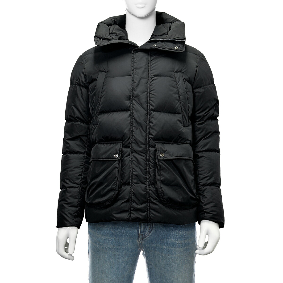 【楽天市場】★訳あり品★ヘルノ HERNO フード付 ダウンジャケット メンズ PI001140U 12004Z 9389 NERO ブラック ...