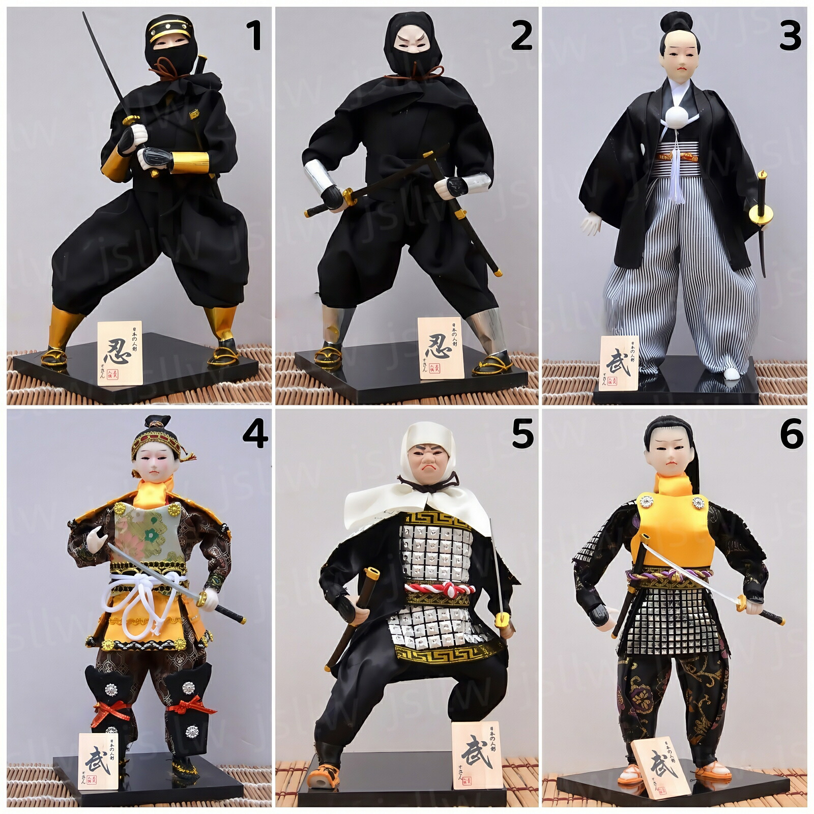 忍者 置物 日本人形 侍 2個入 にんじゃ 武将 忍び 刀 フィギュア 和風置物 飾り人形 インテリア 居酒屋 飲食店 自宅 ホテル 旅館 レストラン 装飾 プレゼント オブジェ ディスプレイ 開店祝い 誕生日 父の日 記念品 ミニチュア 外国へのお土産