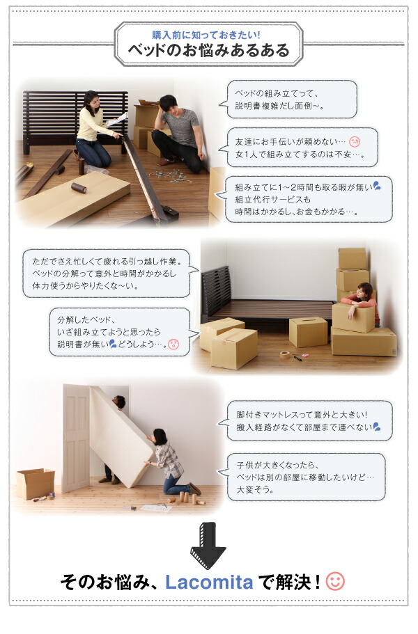 正規激安値下げ 最新品超格安価格 組立簡単 日本製 日本製ベッド ヴィンテージ 国産ベッド 日本製収納べッド 収納ベッド ソファ Lacomita ラコミタ 食卓 国産ボンネルコイルマットレス付き セミダブル セミダブルベッド 日本製マットレス 国産マットレス付 マットレス付き