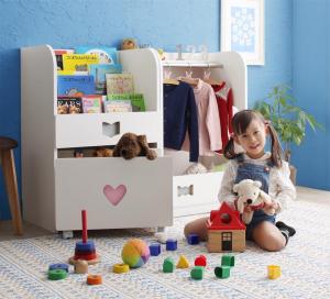 落書きが消せる ホワイトキッズ収納シリーズ 2点セット 絵本ラック ハンガーラック 女の子向け子供用家具 子供部屋 子供用収納 子供部屋 収納家具 収納 ラック 本収納 絵本 おもちゃ入れ 子ども部屋 子供部屋家具 キッズ Kids 安全仕様 Alltherightmovies Com