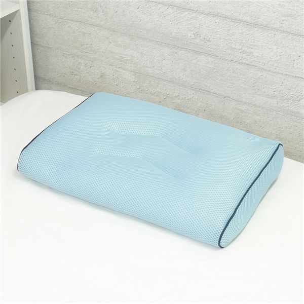 ソフトパイプまくら 30×45cm ブルー【代引不可】