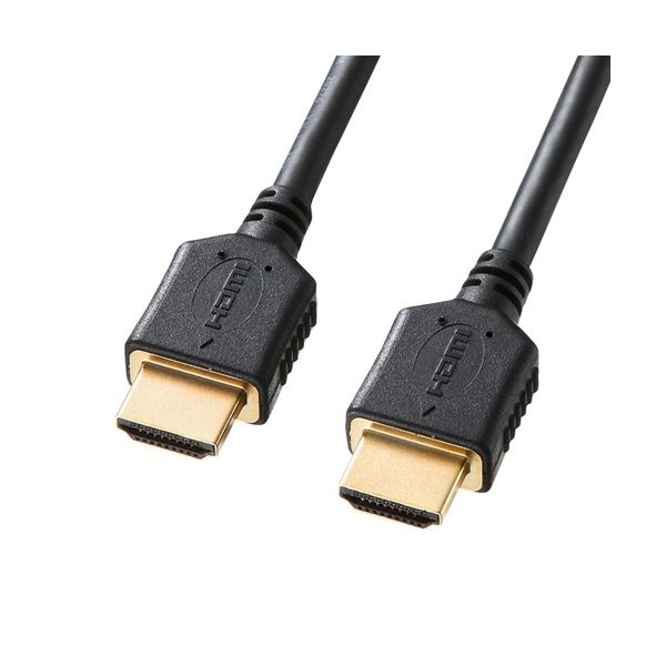 【5個セット】 サンワサプライ プレミアムHDMIケーブル 1.5m 黒 KM-HD20-P15X5 【 セット販売 まとめ買い 割引 】 パソコン ケーブル ケーブルカバー
