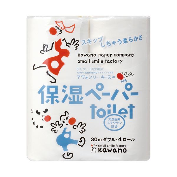 河野製紙アヴォンリー ・ キース保湿ペーパー トイレット ダブル 芯あり 30m1セット（40ロール：4ロール×10パック） トイレットペーパー 4,409円