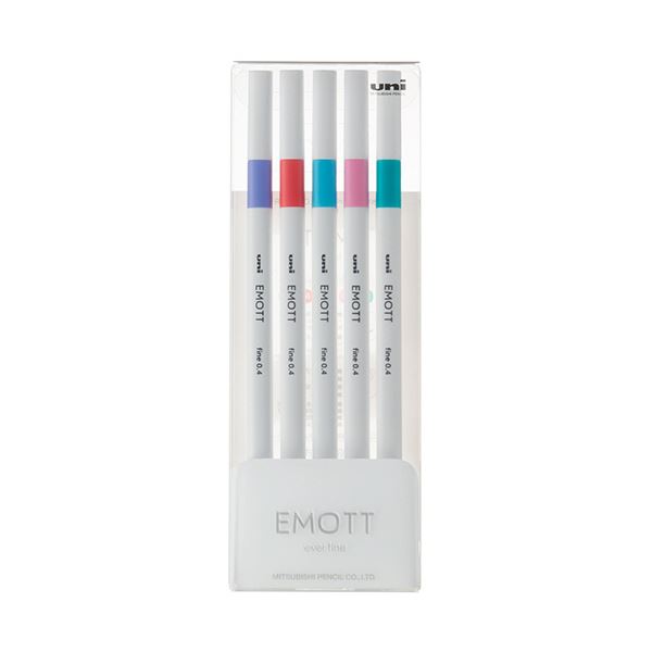 三菱鉛筆 水性サインペン EMOTT5色セット No.5 キャンディポップカラー PEMSY5C.NO5 1パック【×10セット】 【 セット販売 まとめ買い 割引 オフィス 文房具 文具 業務用 オフィス用品 】 文具 オフィス用品 ペン ボールペン