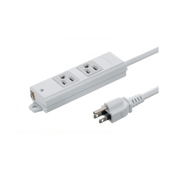 サンワサプライ工事物件タップ 3P ・ 2個口 グレー3M スリーエム TAP-KS2N-3 1個パソコン 電源タップ タップ