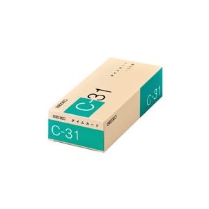 セイコー タイムカード C-31 100枚【×3セット】 【 セット販売 まとめ買い 割引 オフィス 文房具 文具 業務用 オフィス用品 】 文具 オフィス用品 ノート 紙製品 タイムカード タイムレコーダー