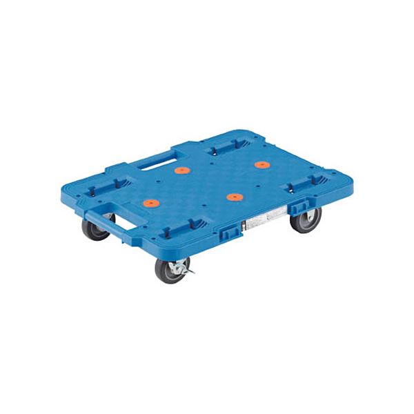 TRUSCOルートバン 400×600 S付 青 MPB-600S-B 1台 キャリーカート 台車