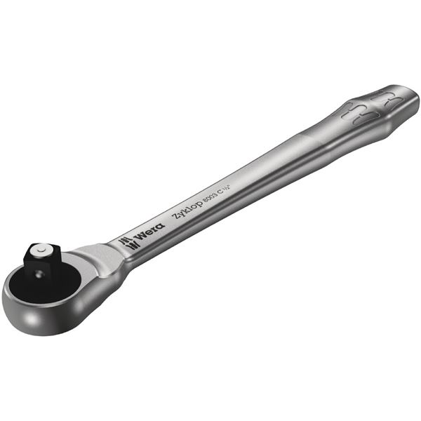 WERA ヴェラ 差込角1/2DR メタルラチェットハンドル ロッキング機能 Zyklopプッシュスルースクエア付き 全長281mm 004063 工具 ツール DIY 作業工具 道具｜創業40周年　世田谷インテリア