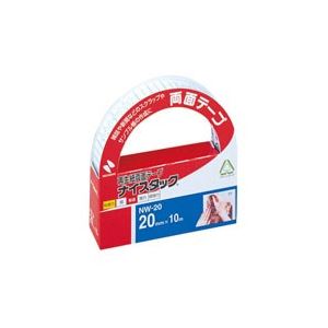 (オフィス 業務用 10セット) ニチバン 両面テープ ナイスタック 【幅20mm×長さ10m】 NW-20 【 セット販売 まとめ買い 割引 オフィス 文房具 文具 業務用 オフィス用品 】 文具 オフィス用品 テープ 接着用具