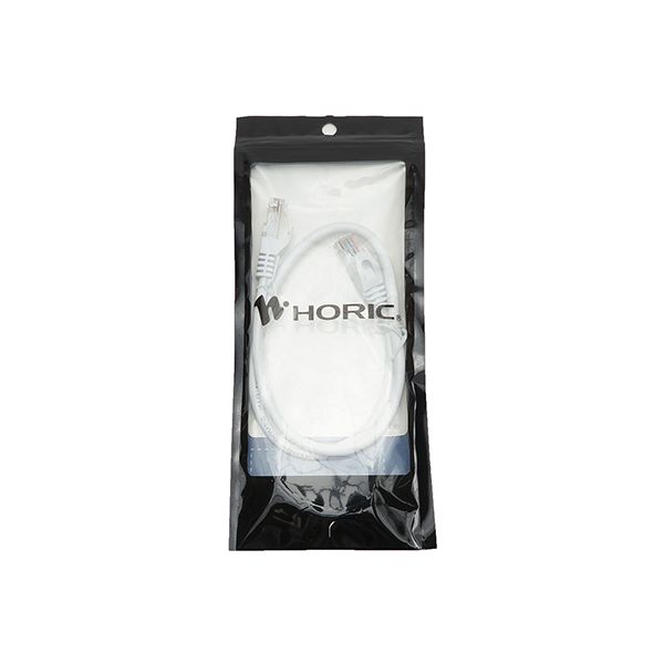 【10本セット】 HORIC ホーリック LANケーブル カテゴリー6A対応 50cm ホワイト LC05-040RWX10 【 セット販売 まとめ買い 割引 】 パソコン ケーブル ケーブルカバー LANケーブル