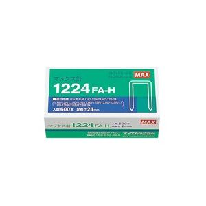 マックス ホッチキス針 1224FA-H MS91177 600本【×10セット】 【 セット販売 まとめ買い 割引 オフィス 文房具 文具 業務用 オフィス用品 】 文具 オフィス用品 ホッチキス ステープラー