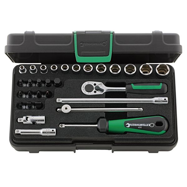 STAHLWILLE スタビレー 30点入り口・入口 1/4SQ 六角ソケット鍵仕掛ける 入れもの付 全長230粍 40/24/6KN 手道具 物の具 DIY やり方手道具