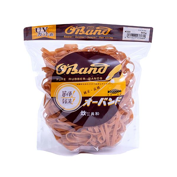 共和 オーバンド#320 内径76mm 500g入 透明袋 GLA-N-008 1袋 【×3セット】 【 セット販売 まとめ買い 割引 オフィス 文房具 文具 業務用 オフィス用品 】 文具 オフィス用品 輪ゴム