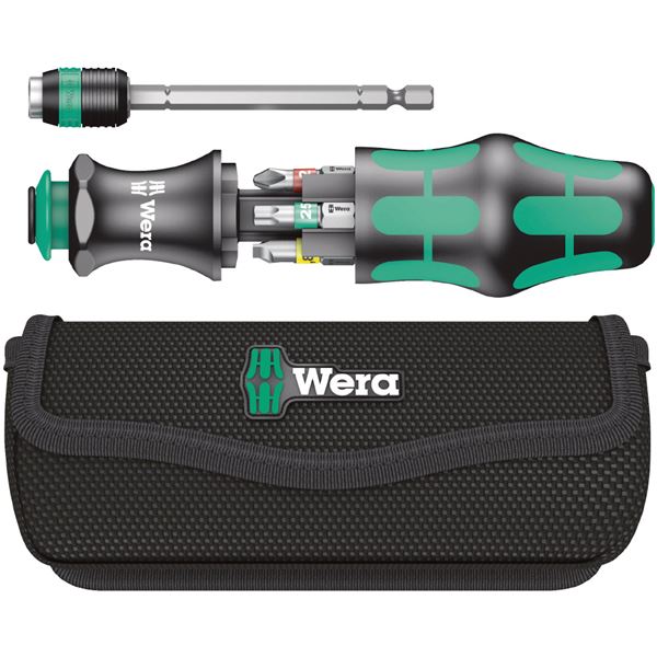 WERA ヴェラ 7点組 1 / 4HEX ドライバービットセット クラフトフォームハンドル付き 051016 工具 ツール DIY 作業工具 道具 工事 DIY 工具 ドライバー ドライバー