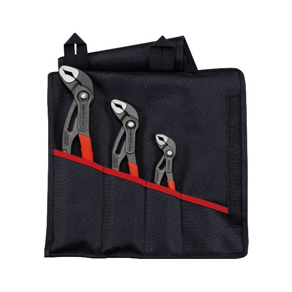 KNIPEX クニペックス コブラ ウォーターポンププライヤーセット3本組 プラスチックコーティング 全長150mm 001955S9 工事 DIY 工具 作業 建築