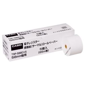 カシオ CASIO レジ用サーマルロール紙 TRP-5880X5 5巻 【×3セット】 【 セット販売 まとめ買い 割引 オフィス 文房具 文具 業務用 オフィス用品 】 文具 オフィス用品 レジスター