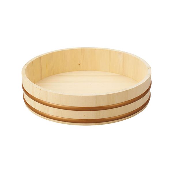 ヤマコー 用美 オフィス 業務用 天然木寿司飯台(樹脂タガ) φ42 yamaco85409 キッチン 食器 キッチン用品 飲食店 料理