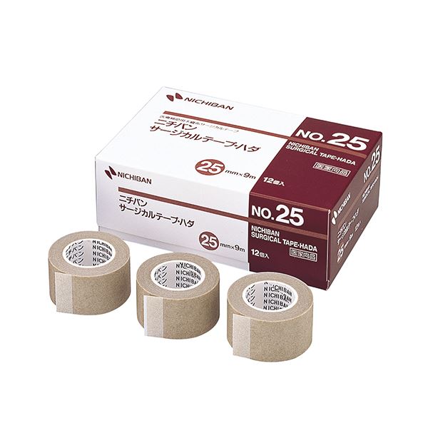 ニチバン サージカルテープ ・ ハダNo.25 25mm×9m STH25 1箱(12巻)【×3セット】 【 セット販売 まとめ買い 割引 】 健康 衛生用品