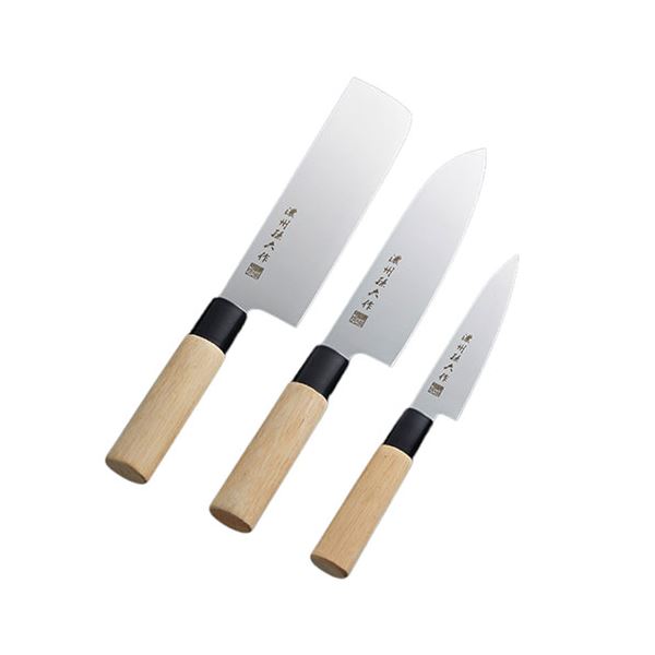 濃州孫六作 和包丁3点セット(黒口輪) K60705056 キッチン 食器 包丁